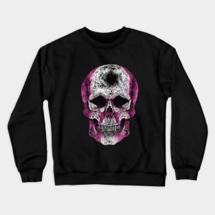 Sugar skull, pink cool funny cute mask Crewneck Sweatshirt